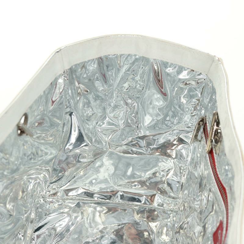 【日本直送】香奈兒 (CHANEL) 鏈條巧克力棒系列單背包 No5 帆布 白色 銀色 CC 標誌 Auth 168140V-21