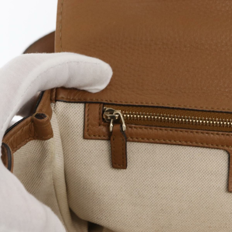 【日本直送】GUCCI 新款竹編手提包 皮革 兩用 棕色/金色 254884 正品 hk3362V-27