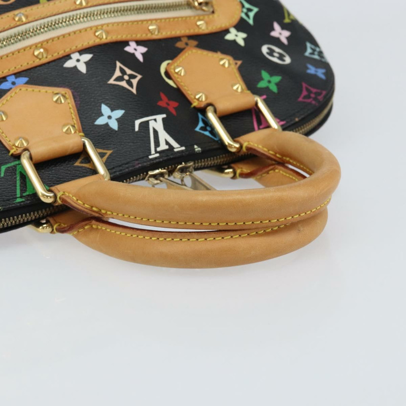 【日本直送】路易威登 Monogram Multicolor Alma 手提包 黑色 M92646 LV 正品 BA10018V-6