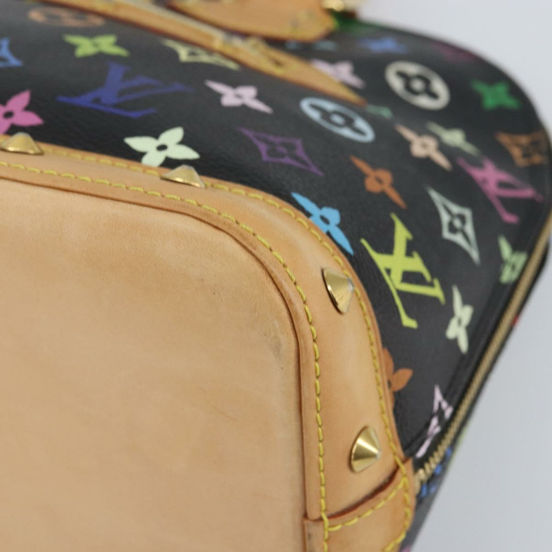 【日本直送】路易威登 Monogram Multicolor Alma 手提包 黑色 M92646 LV 正品 BA10018V-8