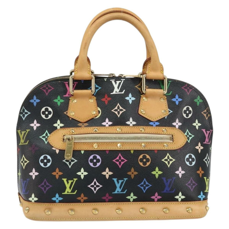 【日本直送】路易威登 Monogram Multicolor Alma 手提包 黑色 M92646 LV 正品 BA10018V-12