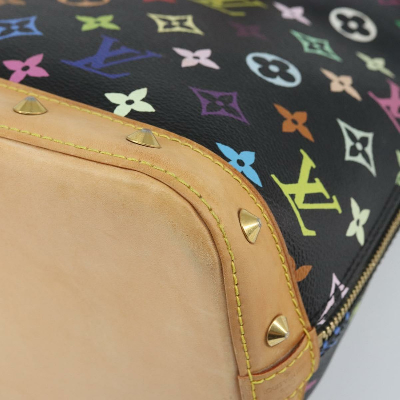 【日本直送】路易威登 Monogram Multicolor Alma 手提包 黑色 M92646 LV 正品 BA10018V-14