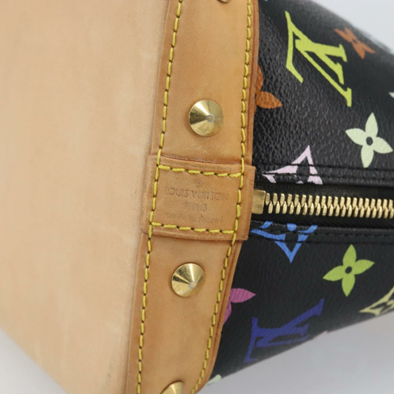 【日本直送】路易威登 Monogram Multicolor Alma 手提包 黑色 M92646 LV 正品 BA10018V-16