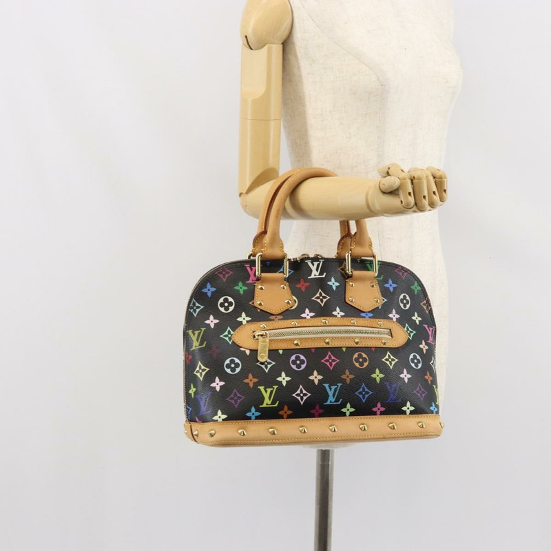【日本直送】路易威登 Monogram Multicolor Alma 手提包 黑色 M92646 LV 正品 BA10018V-24