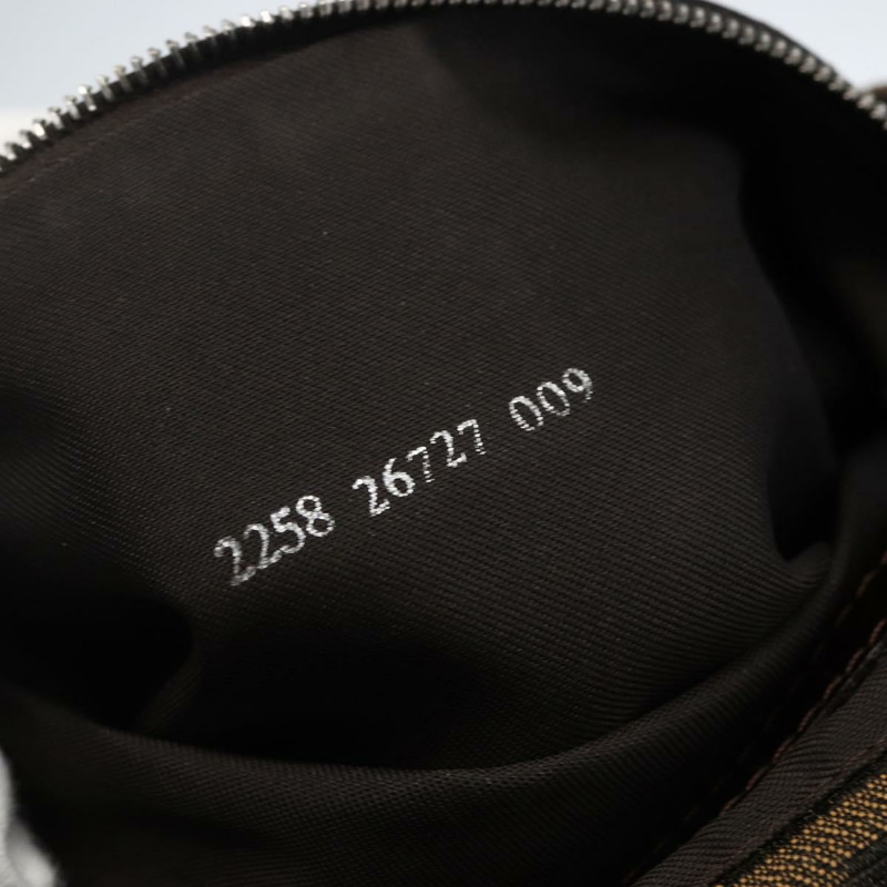 【日本直送】FENDI Zucca帆布單肩包 黑色 棕色 銀色 正品 ep12966V-11