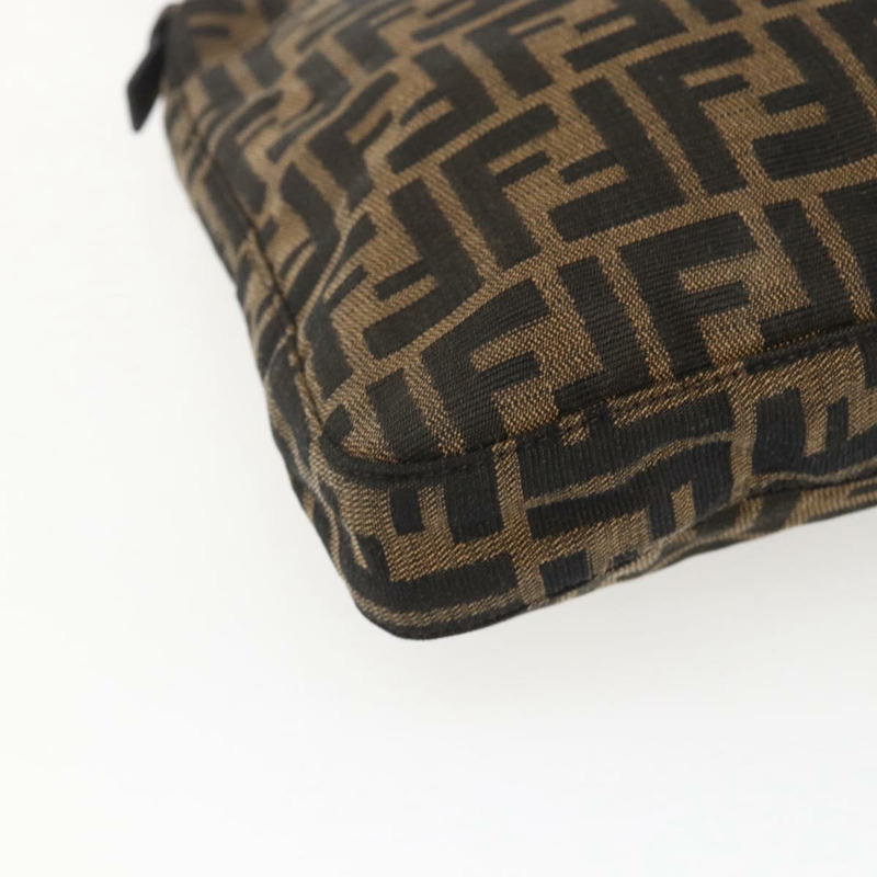 【日本直送】FENDI Zucca帆布單肩包 黑色 棕色 銀色 正品 ep12966V-13