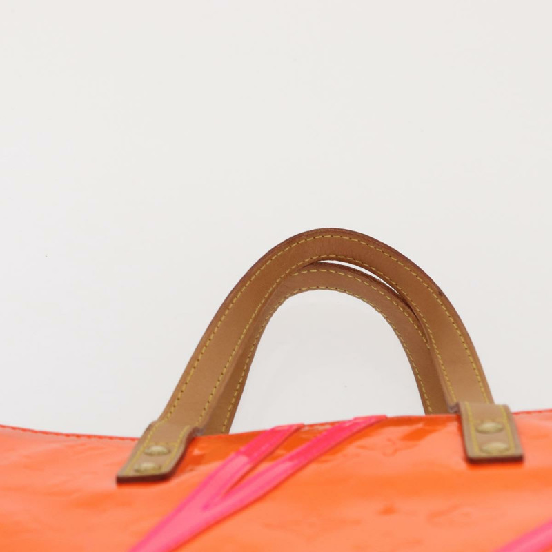 【日本直送】路易威登 Monogram Vernis Fluo Reade MM 手袋 橙粉色 M91902 正品 169293V-7