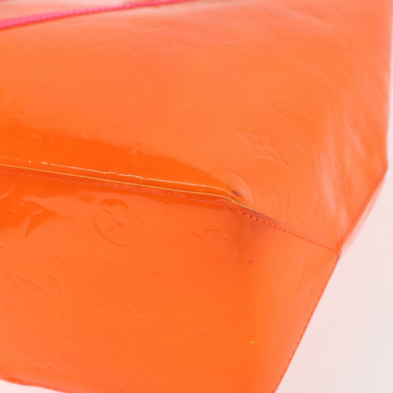 【日本直送】路易威登 Monogram Vernis Fluo Reade MM 手袋 橙粉色 M91902 正品 169293V-15