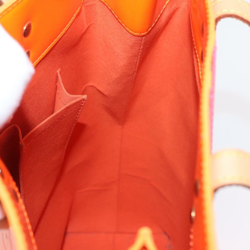 【日本直送】路易威登 Monogram Vernis Fluo Reade MM 手袋 橙粉色 M91902 正品 169293V-17