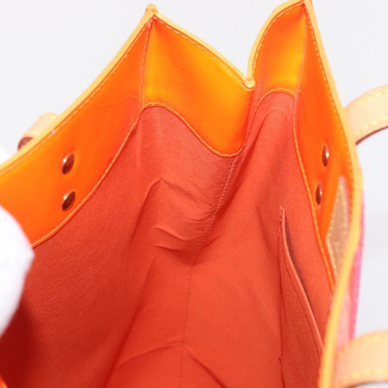 【日本直送】路易威登 Monogram Vernis Fluo Reade MM 手袋 橙粉色 M91902 正品 169293V-18