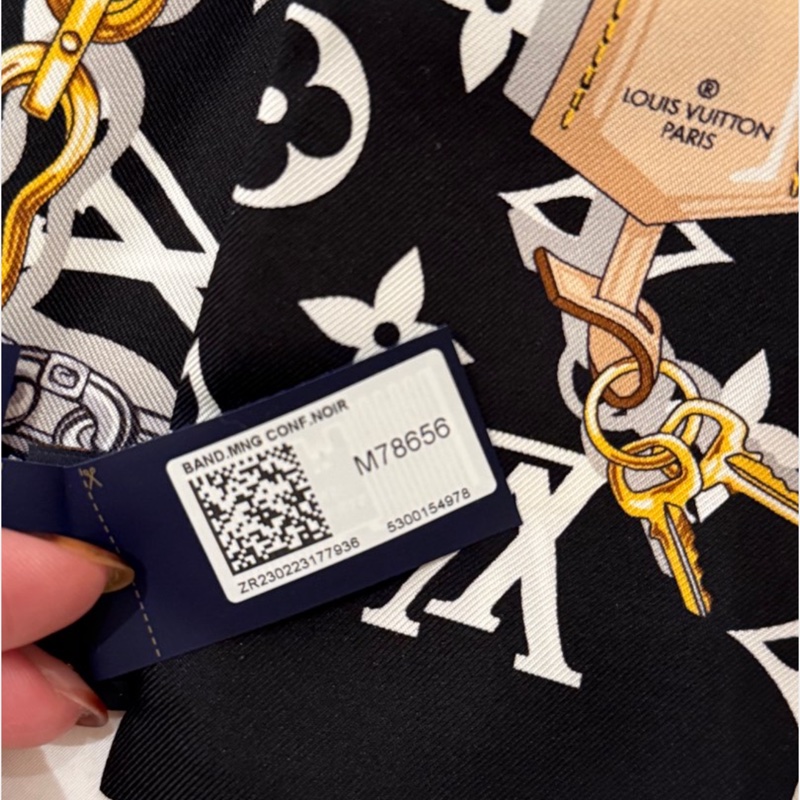 全新｜LOUIS VUITTON Monogram Confidential 長絲巾-5