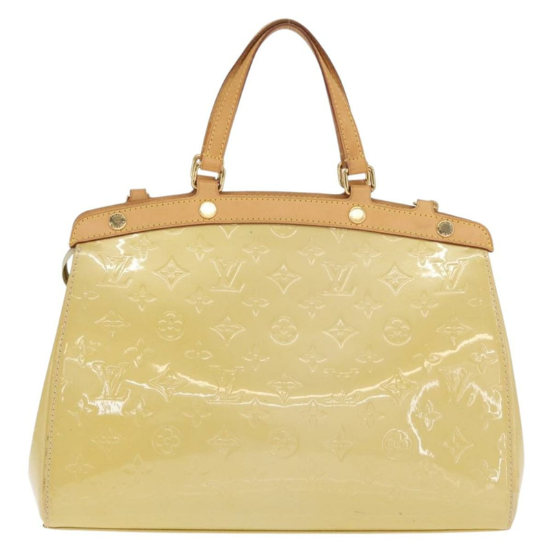【日本直送】路易威登 Monogram Vernis Blair MM 手提包 米色 M90180 LV 正品 BA10195-1