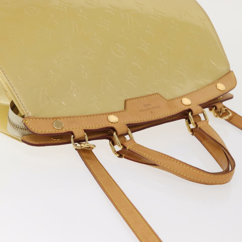 【日本直送】路易威登 Monogram Vernis Blair MM 手提包 米色 M90180 LV 正品 BA10195-5