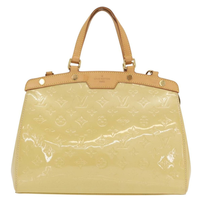 【日本直送】路易威登 Monogram Vernis Blair MM 手提包 米色 M90180 LV 正品 BA10195-12