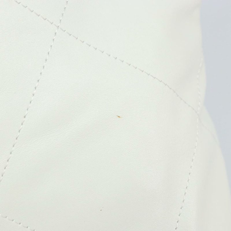 【日本直送】香奈兒 Chanel 22 小號鏈條包 小牛皮 白色 金色 CC 標誌 正品 BA10321SAM-9