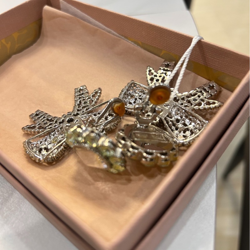 【99新 ✨ 全網最低價！】Miu Miu 鑽石太陽花耳飾 Full Set耳飾 耳釘 全鑽款（下單前先詢問庫存❗️）-3