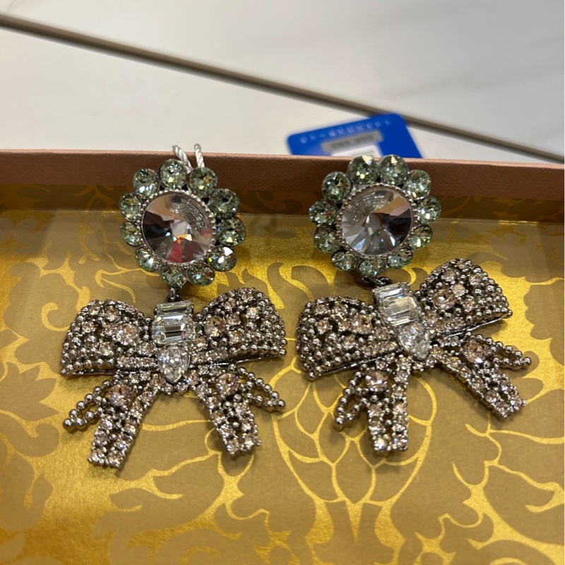 【99新 ✨ 全網最低價！】Miu Miu 鑽石太陽花耳飾 Full Set耳飾 耳釘 全鑽款（下單前先詢問庫存❗️）-4