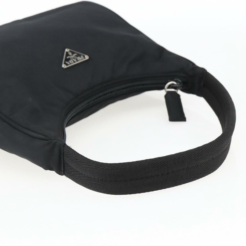 【日本直送】PRADA 尼龍手提包 黑色 銀色 正品 BA10328V-6