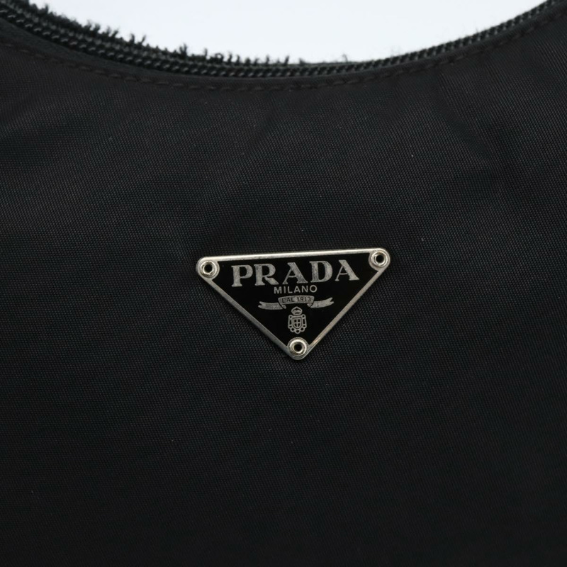 【日本直送】PRADA 尼龍手提包 黑色 銀色 正品 BA10328V-16