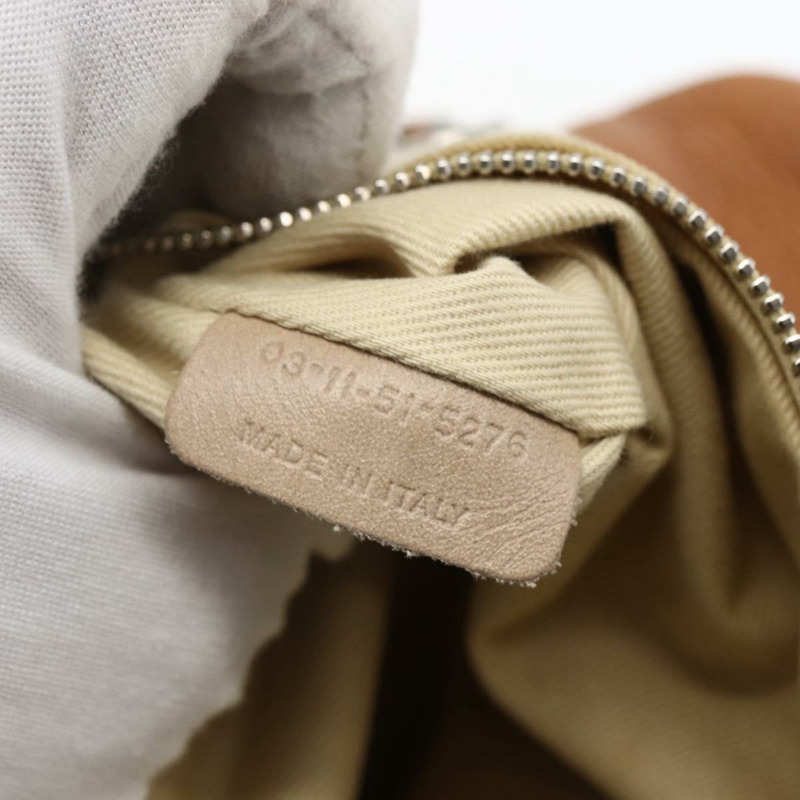 【日本直送】Chloe Paddington 手提包 皮革 棕色 金銀色 正品 BA9967V-11