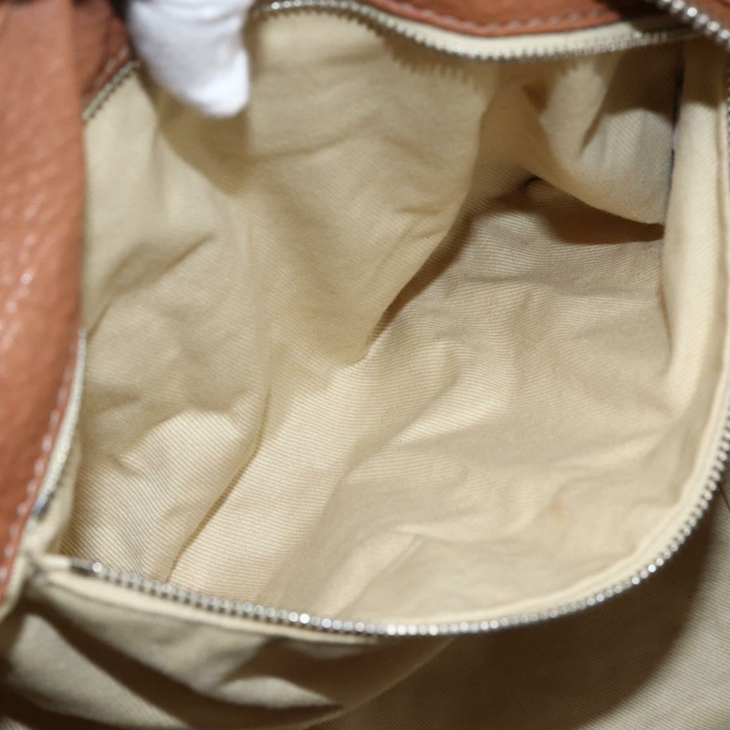 【日本直送】Chloe Paddington 手提包 皮革 棕色 金銀色 正品 BA9967V-23