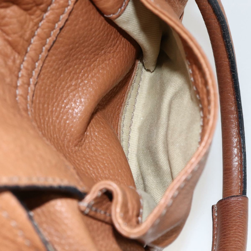 【日本直送】Chloe Paddington 手提包 皮革 棕色 金銀色 正品 BA9967V-24