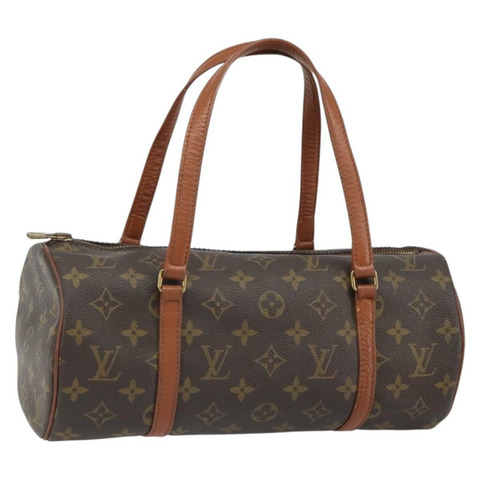 路易威登 Monogram Papillon 30 手提包 M51385 LV Auth ka1930V