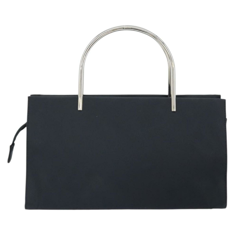 【日本直送】PRADA 手提包 尼龍 金屬 黑色 銀色 正品 149917V-1