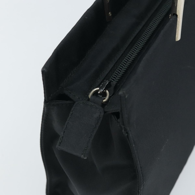 【日本直送】PRADA 手提包 尼龍 金屬 黑色 銀色 正品 149917V-8