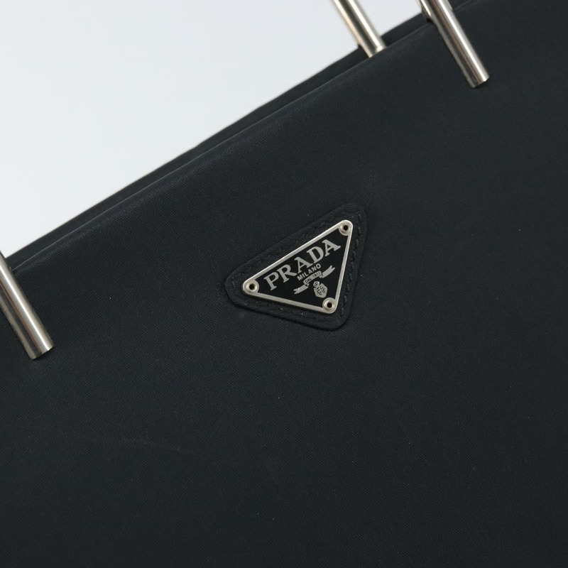 【日本直送】PRADA 手提包 尼龍 金屬 黑色 銀色 正品 149917V-17