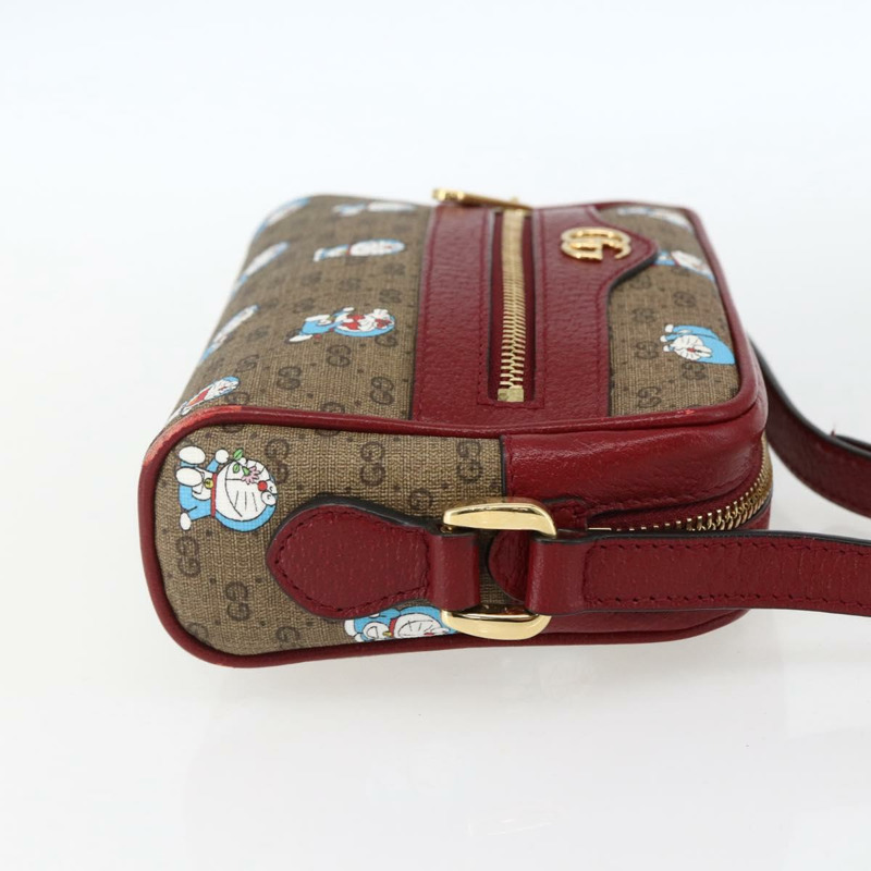 【日本直送】GUCCI GUCCI × Doraemon 聯名版 Micro GG Supreme 包包 PVC 米色 647784 正品 149860SM-3
