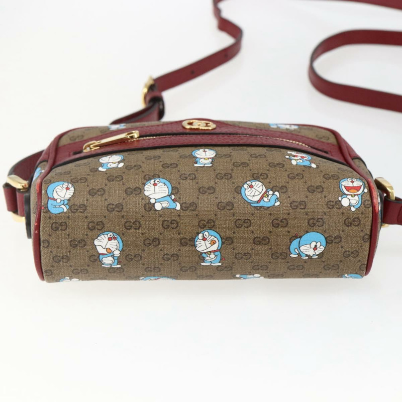 【日本直送】GUCCI GUCCI × Doraemon 聯名版 Micro GG Supreme 包包 PVC 米色 647784 正品 149860SM-4