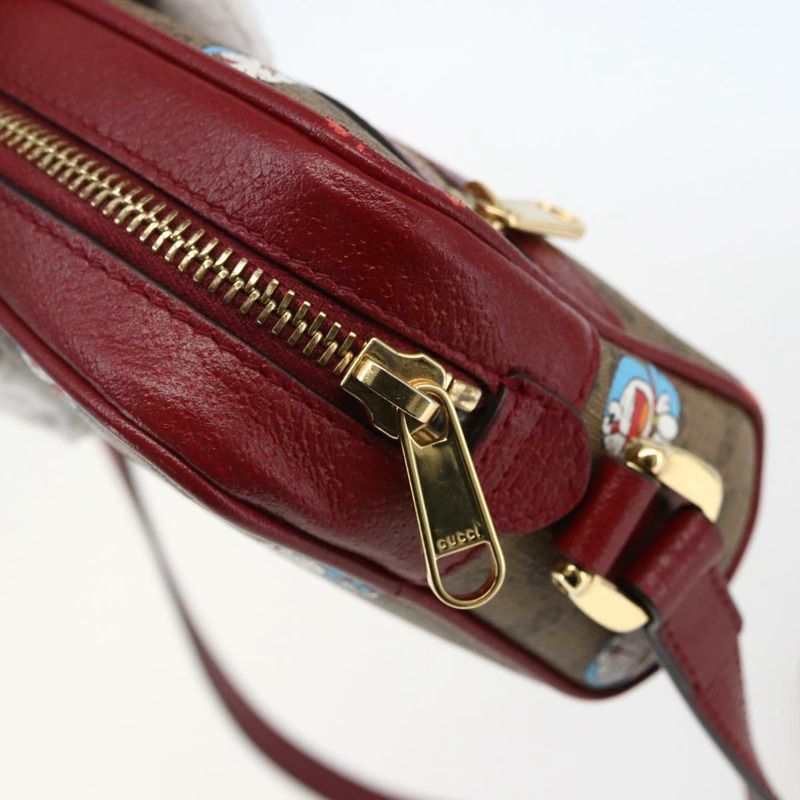 【日本直送】GUCCI GUCCI × Doraemon 聯名版 Micro GG Supreme 包包 PVC 米色 647784 正品 149860SM-9