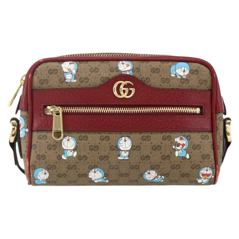 【日本直送】GUCCI GUCCI × Doraemon 聯名版 Micro GG Supreme 包包 PVC 米色 647784 正品 149860SM-12