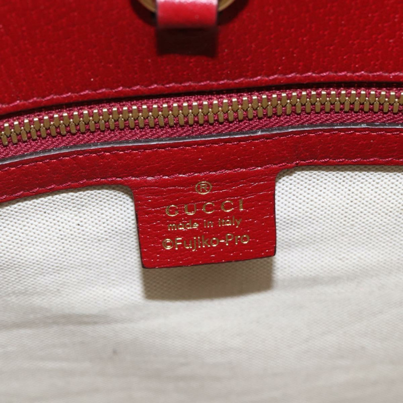 【日本直送】GUCCI GUCCI × Doraemon Micro GG Supreme Bag PVC 2way Beige 653952 Auth 149861SM-18