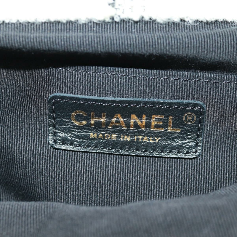 【日本直送】香奈兒斜紋軟呢雙肩包，金色白色，CC標誌，貨號169198SM-26