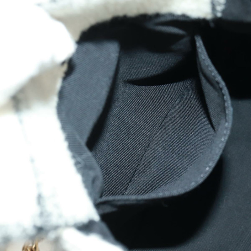 【日本直送】香奈兒斜紋軟呢雙肩包，金色白色，CC標誌，貨號169198SM-29