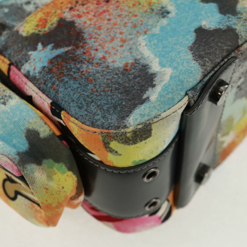 【日本直送】Christian Dior John Galliano 2024春夏系列帆布多色銀色手提包，貨號169197SM-15