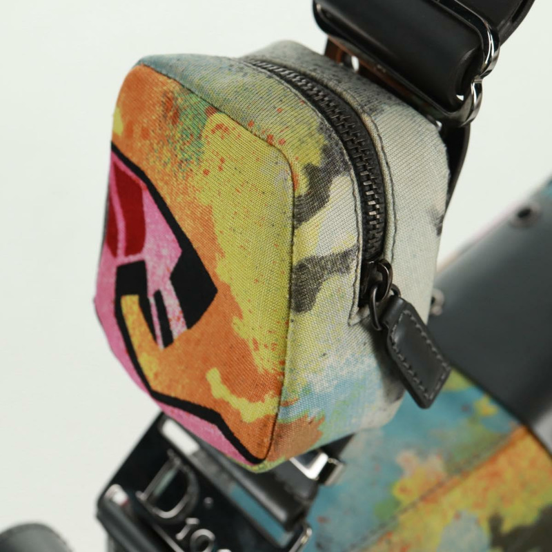 【日本直送】Christian Dior John Galliano 2024春夏系列帆布多色銀色手提包，貨號169197SM-18