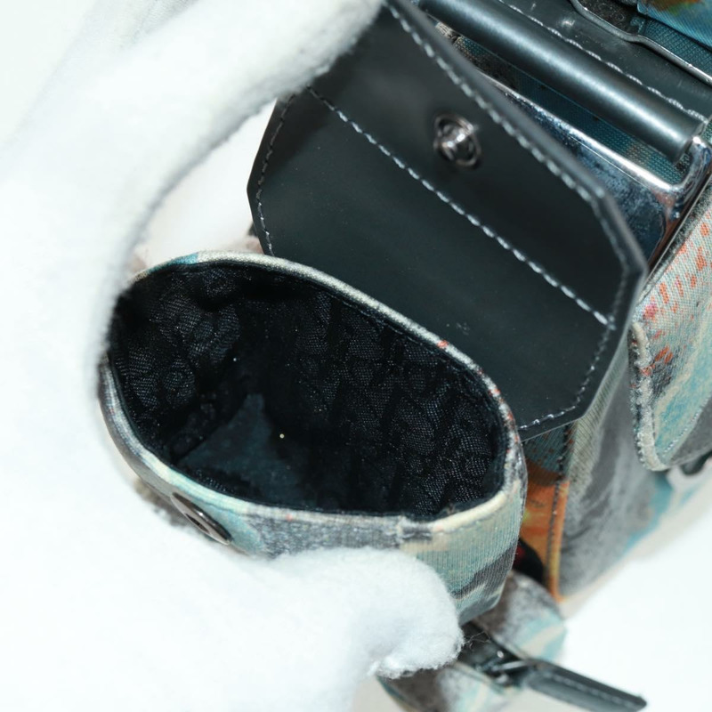 【日本直送】Christian Dior John Galliano 2024春夏系列帆布多色銀色手提包，貨號169197SM-21