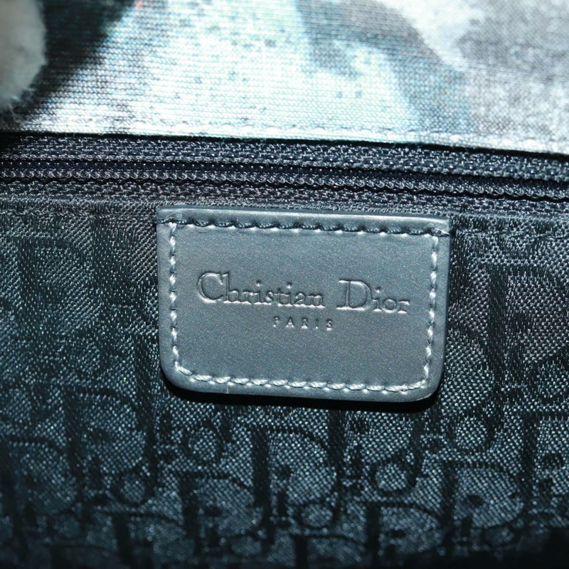 【日本直送】Christian Dior John Galliano 2024春夏系列帆布多色銀色手提包，貨號169197SM-24