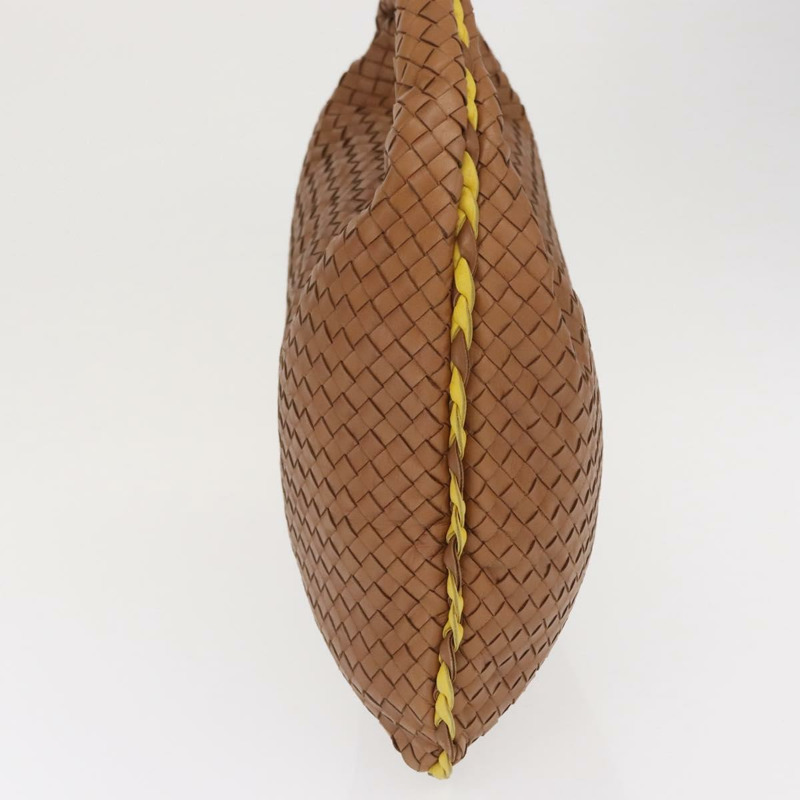 【日本直送】BOTTEGAVENETA INTRECCIATO 皮革肩背包 米色 金色 115654 正品 ka1891SAV-2