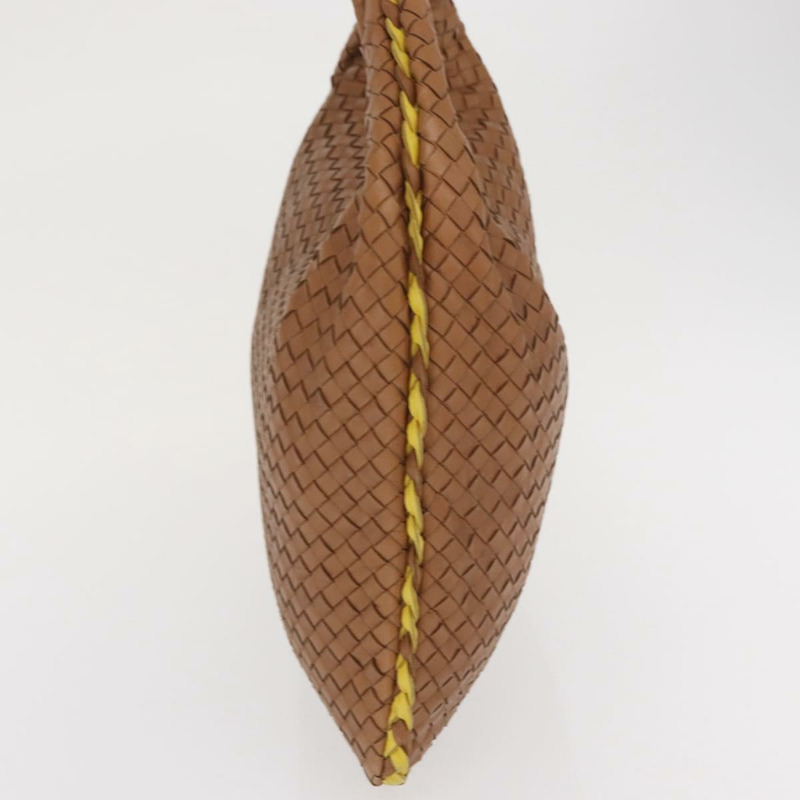 【日本直送】BOTTEGAVENETA INTRECCIATO 皮革肩背包 米色 金色 115654 正品 ka1891SAV-3