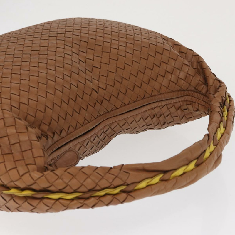 【日本直送】BOTTEGAVENETA INTRECCIATO 皮革肩背包 米色 金色 115654 正品 ka1891SAV-5