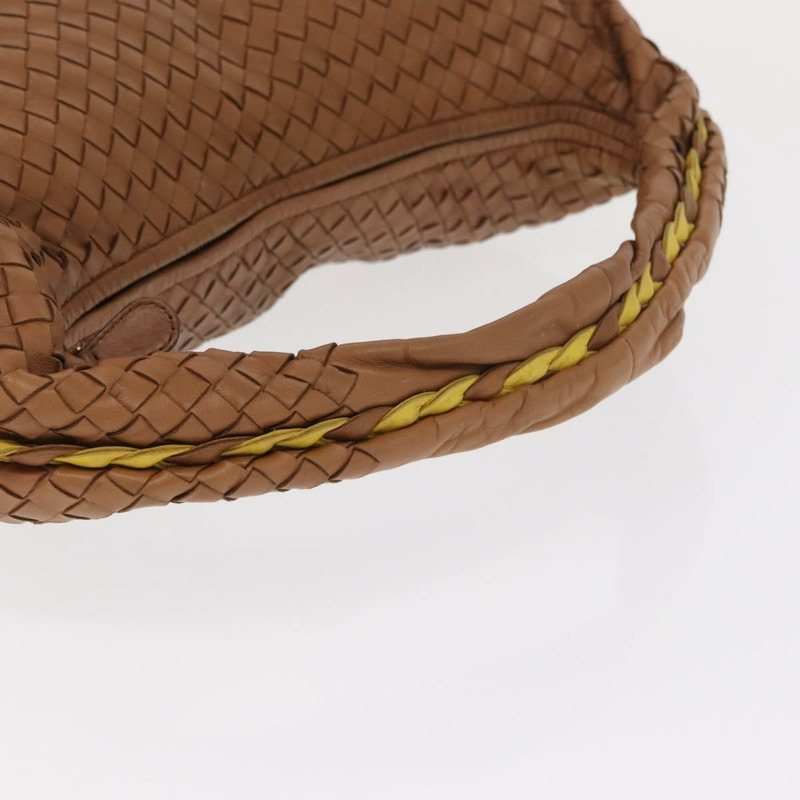 【日本直送】BOTTEGAVENETA INTRECCIATO 皮革肩背包 米色 金色 115654 正品 ka1891SAV-6