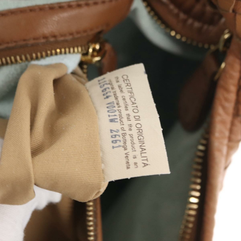 【日本直送】BOTTEGAVENETA INTRECCIATO 皮革肩背包 米色 金色 115654 正品 ka1891SAV-10