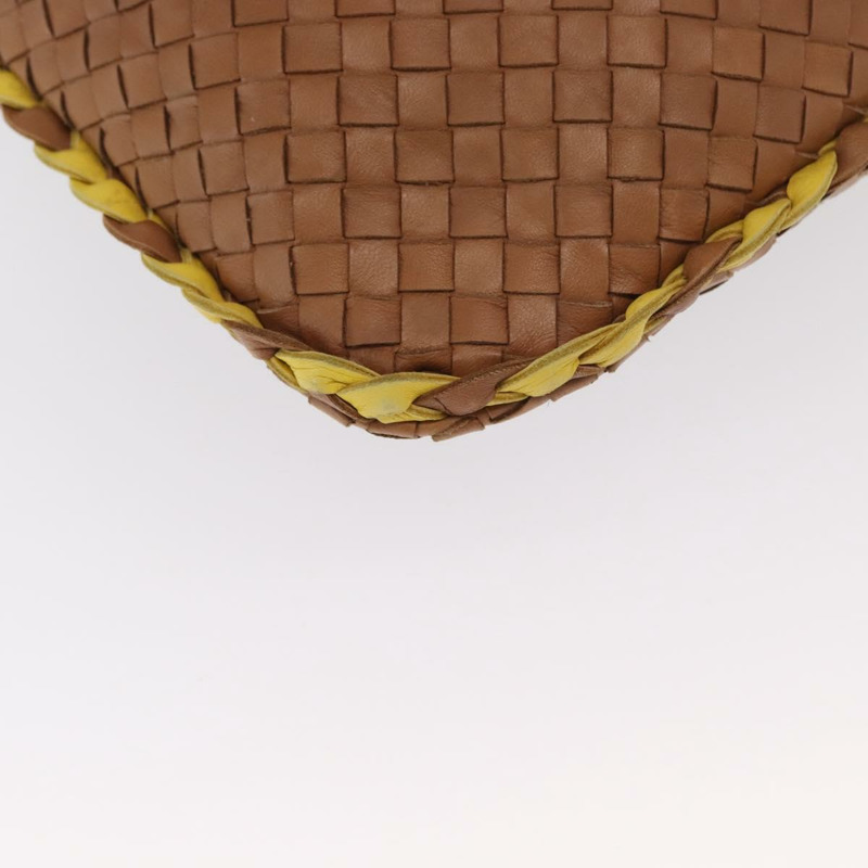 【日本直送】BOTTEGAVENETA INTRECCIATO 皮革肩背包 米色 金色 115654 正品 ka1891SAV-15