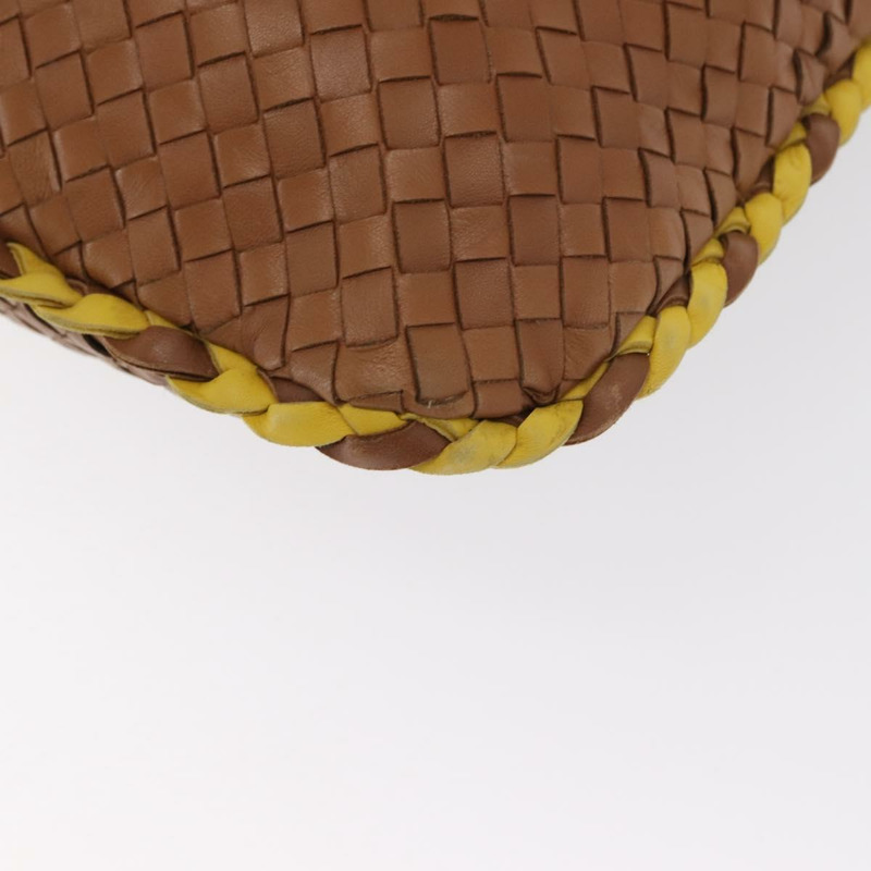 【日本直送】BOTTEGAVENETA INTRECCIATO 皮革肩背包 米色 金色 115654 正品 ka1891SAV-16