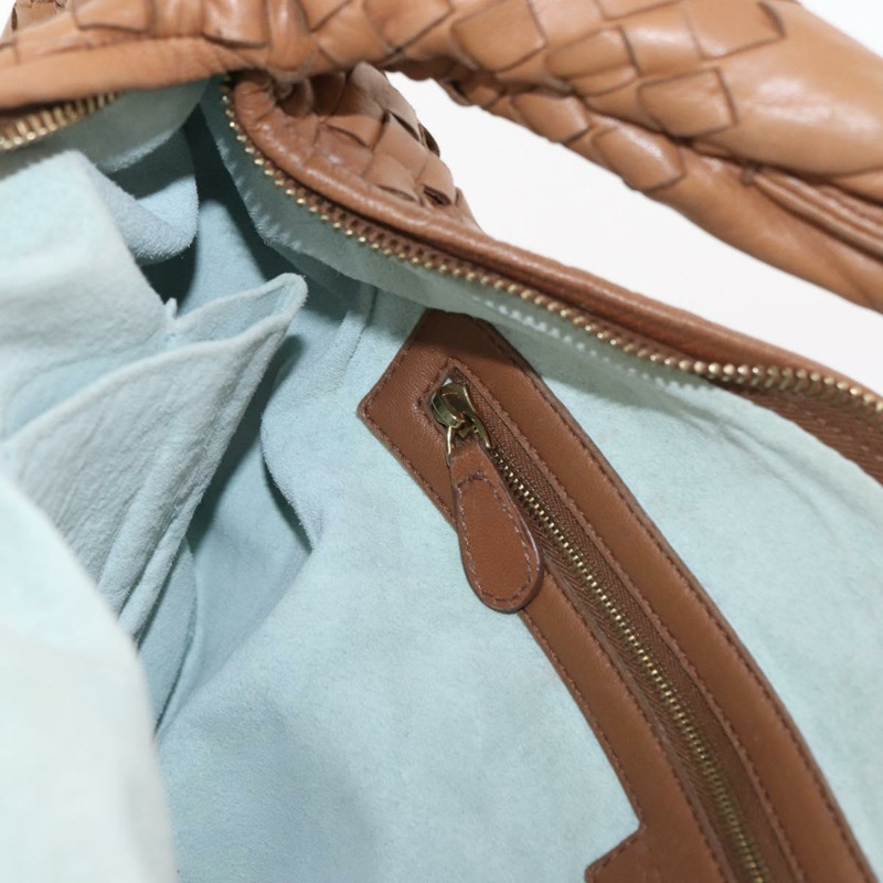 【日本直送】BOTTEGAVENETA INTRECCIATO 皮革肩背包 米色 金色 115654 正品 ka1891SAV-21