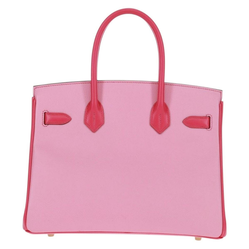 【日本直送】愛馬仕 Birkin 30 手袋，皮革 SPO 金玫瑰花瓣 x 玫瑰泰爾紫，正品 SW2128SM-1